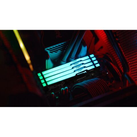 Модуль памяти для компьютера DDR5 64GB 5600 MHz Beast RGB EXPO Black Kingston Fury (ex.HyperX) (KF556C40BBA-64) - Модули памяти для компьютера - Модули памяти для компьютера