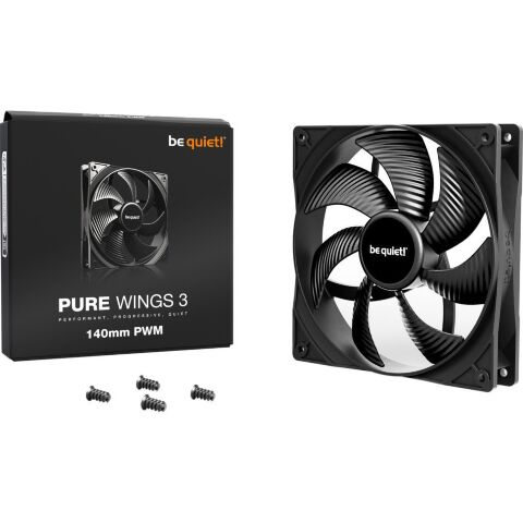 Кулер для корпуса Be quiet! PURE WINGS 3 140mm PWM (BL108) - Нулевой остаток (Feed) - Нулевой остаток (Feed)
