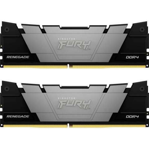 Модуль памяти для компьютера DDR4 64GB (2x32GB) 3600 MHz Renegade Black Kingston Fury (ex.HyperX) (KF436C18RB2K2/64) - Нулевой остаток (Feed) - Нулевой остаток (Feed)