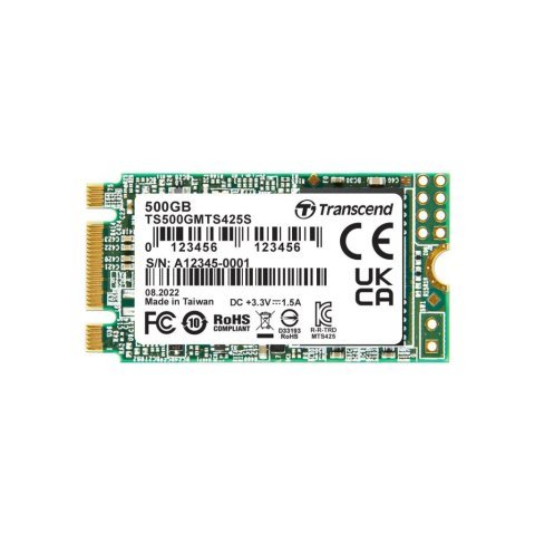 Накопитель SSD M.2 2242 500GB Transcend (TS500GMTS425S) - Нулевой остаток (Feed) - Нулевой остаток (Feed)