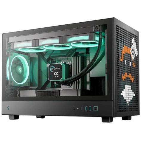 Корпус Deepcool CH260 Black (R-CH260-BKNGM0-G-1) - Нулевой остаток (Feed) - Нулевой остаток (Feed)