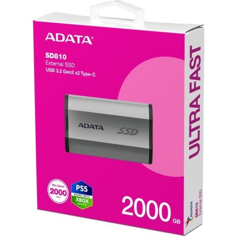 Накопитель SSD USB 3.2 2TB ADATA (SD810-2000G-CSG) - Нулевой остаток (Feed) - Нулевой остаток (Feed)