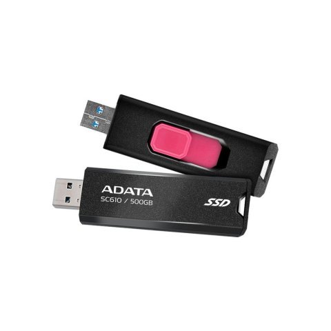 Накопитель SSD USB 3.2 500GB SD610 ADATA (SC610-500G-CBK/RD) - Нулевой остаток (Feed)  - Нулевой остаток (Feed) 