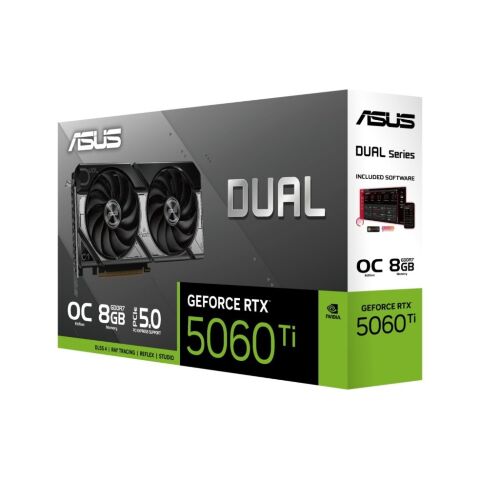 Видеокарта ASUS GeForce RTX5060Ti 8Gb DUAL OC (DUAL-RTX5060TI-O8G) - Нулевой остаток (Feed) - Нулевой остаток (Feed)