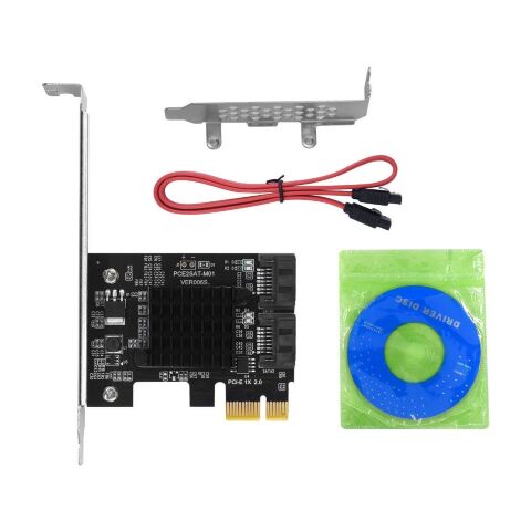 Контроллер Dynamode PCI-E to 2 х SATA III (6 Gb/s), 2 ch (PCI-E-2xSATAIII-Marvell) - Нулевой остаток (Feed)  - Нулевой остаток (Feed) 