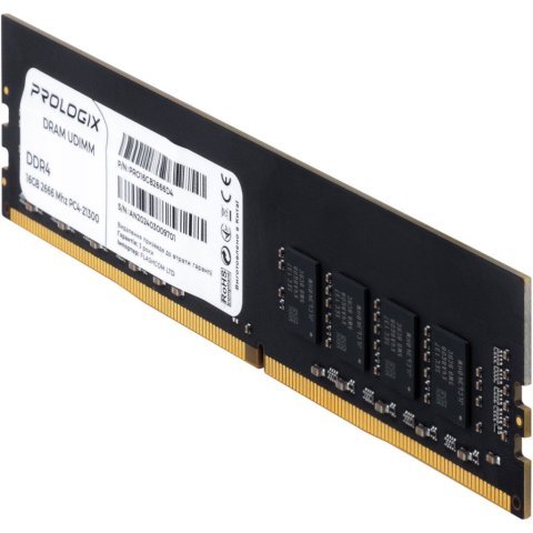 Модуль памяти для компьютера DDR4 16GB 2666 MHz Prologix (PRO16GB2666D4) - Нулевой остаток (Feed) - Нулевой остаток (Feed)