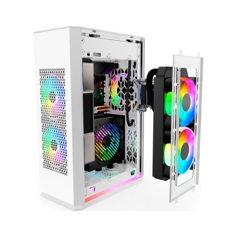 Корпус 1stPlayer UN1-3F2-W-WH&PS-750SFX - Нулевой остаток (Feed) - Нулевой остаток (Feed)