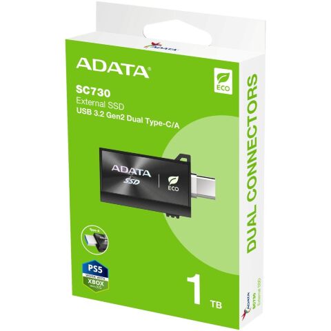 Накопитель SSD USB 3.2 1TB SC730 ADATA (SC730-1T-CACTI) - Внутренние SSD - Внутренние SSD