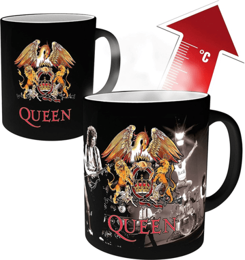 Чашка хамелеон QUEEN Crest Heat Change Mug Герб групи Квін 320 мл -   -  