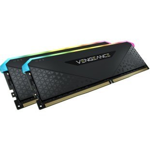 Модуль памяти для компьютера DDR4 32GB (2x16GB) 3600 MHz Vengeance RGB RS Black Corsair (CMG32GX4M2D3600C18)