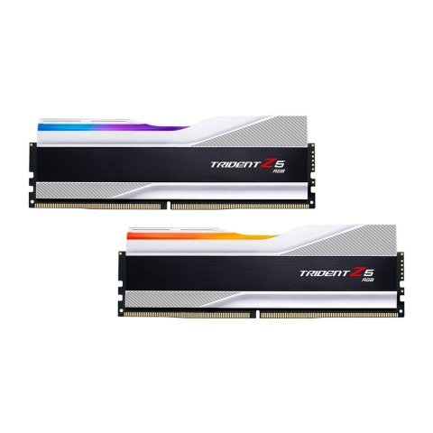 Модуль памяти для компьютера DDR5 32GB (2x16GB) 6000 MHz Trident Z5 RGB Silver G.Skill (F5-6000J3238F16GX2-TZ5RS) - Нулевой остаток (Feed) - Нулевой остаток (Feed)