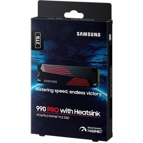 Накопитель SSD M.2 2280 2TB 990 PRO with Heatsink Samsung (MZ-V9P2T0CW) - Нулевой остаток (Feed)  - Нулевой остаток (Feed) 