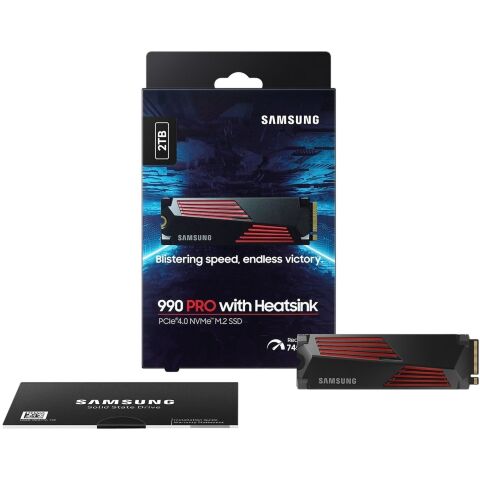 Накопитель SSD M.2 2280 2TB 990 PRO with Heatsink Samsung (MZ-V9P2T0CW) - Нулевой остаток (Feed)  - Нулевой остаток (Feed) 