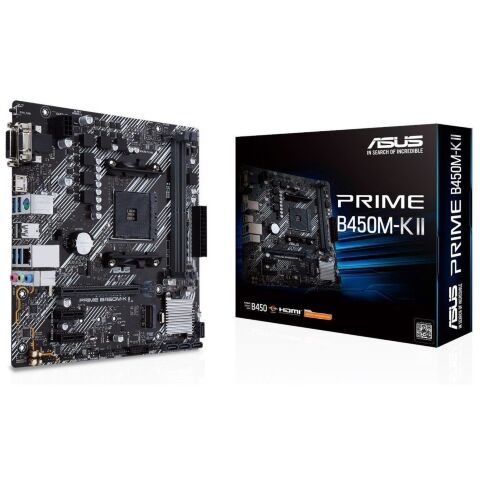 Материнская плата ASUS PRIME B450M-K II - Системные (материнские) платы  - Системные (материнские) платы 