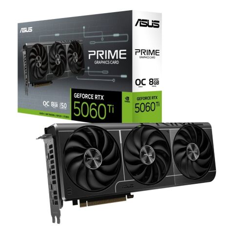 Видеокарта ASUS GeForce RTX5060Ti 8Gb PRIME OC (PRIME-RTX5060TI-O8G) - Нулевой остаток (Feed)  - Нулевой остаток (Feed) 