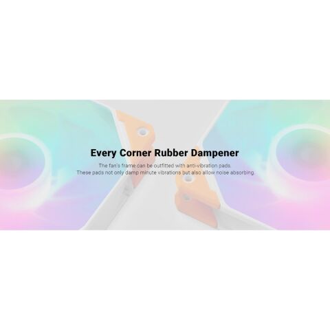 Кулер для корпуса ID-Cooling TF-12025-PRO ARGB REVERSE WHITE - Нулевой остаток (Feed) - Нулевой остаток (Feed)