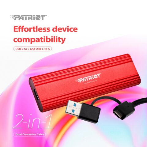 Накопитель SSD USB-C 512GB Patriot (PTPL512GPEC) - Нулевой остаток (Feed)  - Нулевой остаток (Feed) 