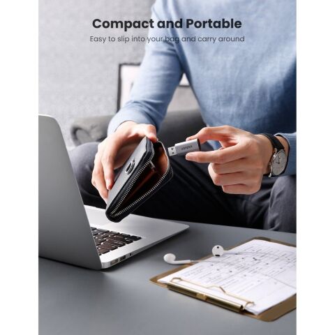 Звуковая плата Ugreen CM383 gray (80864) - Нулевой остаток (Feed) - Нулевой остаток (Feed)