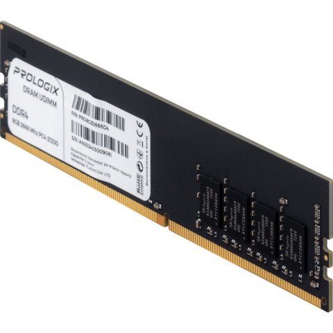 Модуль памяти для компьютера DDR4 8GB 2666 MHz Prologix (PRO8GB2666D4) - Нулевой остаток (Feed) - Нулевой остаток (Feed)