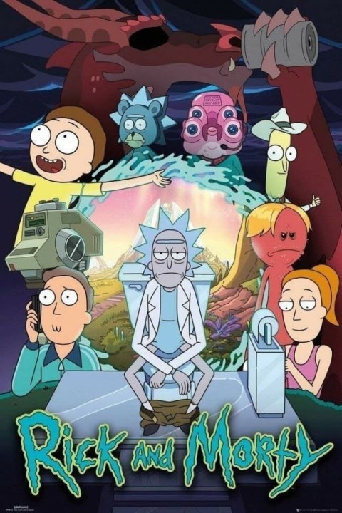 Постер Рик и Морти Rick and Morty Maxi Poster Season 4 плакат 91*61 см - -