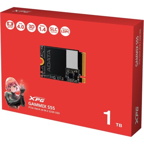 Накопитель SSD M.2 2230 1TB GAMMIX S55 ADATA (SGAMMIXS55-1T-C) - Внутренние SSD - Внутренние SSD