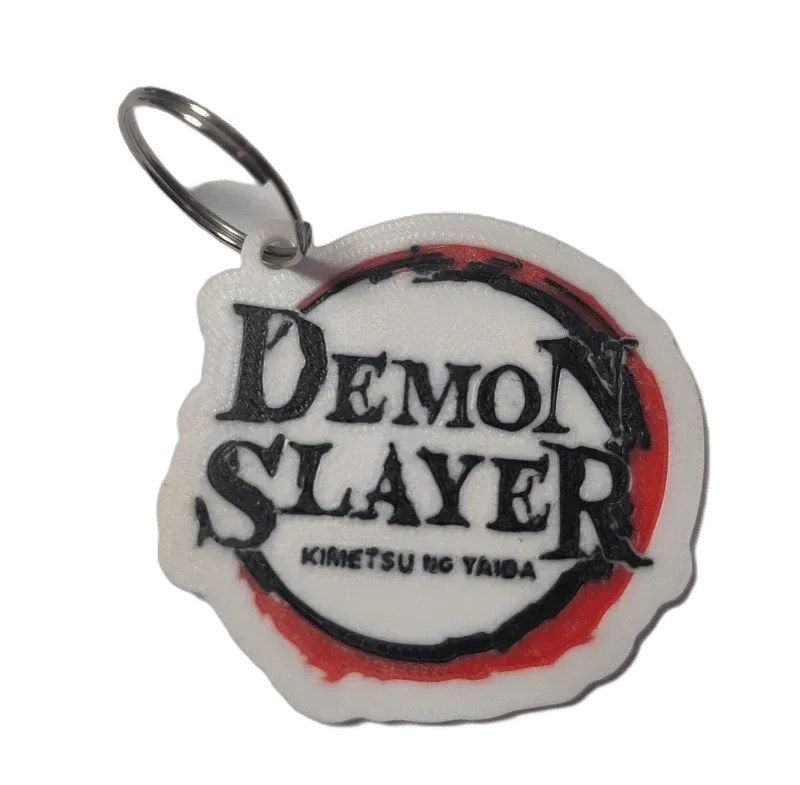 Брелок Demon Slayer Logo Keychain ABS пластик Клинок, що розсікає демонів 6 см.
