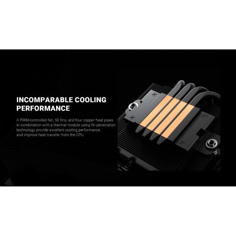 Кулер для процессора ID-Cooling IS-40-XT BLACK - Нулевой остаток (Feed)  - Нулевой остаток (Feed) 