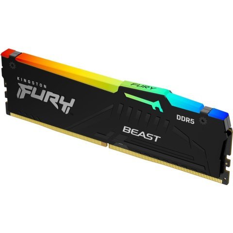Модуль памяти для компьютера DDR5 32GB 6400 MHz Beast RGB XMP Kingston Fury (ex.HyperX) (KF564C32BBA-32) - Нулевой остаток (Feed) - Нулевой остаток (Feed)