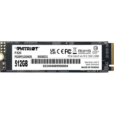 Накопитель SSD M.2 2280 512GB Patriot (P320P512GM28) - Нулевой остаток (Feed)  - Нулевой остаток (Feed) 