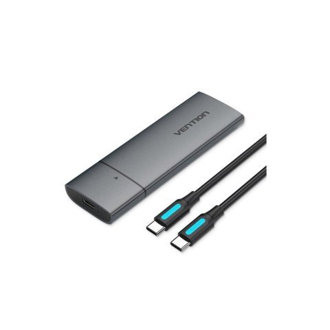 Карман внешний Vention SSD M.2 (NVME) M-key USB Type-C 3.2 gray (KPGH0) - Нулевой остаток (Feed)  - Нулевой остаток (Feed) 