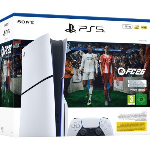 Игровая консоль Sony Playstation 5 Slim Blu-ray 825GB (+EA SPORTS FC 26) (1000049854) - Нулевой остаток (Feed)  - Нулевой остаток (Feed) 
