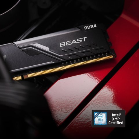 Модуль памяти для компьютера DDR4 16GB (2x8GB) 3600 MHz Fury Beast Black Kingston Fury (ex.HyperX) (KF436C17BBK2/16) - Нулевой остаток (Feed) - Нулевой остаток (Feed)