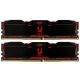 Модуль памяти для компьютера DDR4 16GB (2X8GB) 3200 MHz IRDM X Black Goodram (IR-X3200D464L16SA/16GDC) - Нулевой остаток (Feed)  - Нулевой остаток (Feed) 