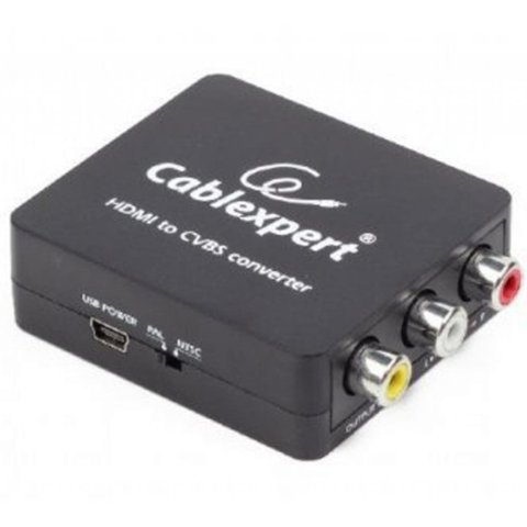 Конвертор HDMI to 3 x RCA Cablexpert (DSC-HDMI-CVBS-001) - Нулевой остаток (Feed)  - Нулевой остаток (Feed) 