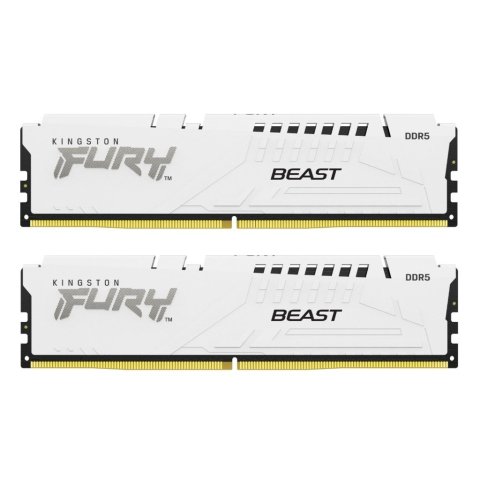 Модуль памяти для компьютера DDR5 32GB (2x16GB) 6000 MHz Beast White EXPO Kingston Fury (ex.HyperX) (KF560C30BWEK2-32) - Нулевой остаток (Feed) - Нулевой остаток (Feed)