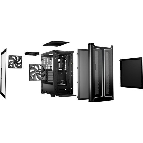 Корпус Be quiet! PURE BASE 501 DX чорний (BGW76) - Нулевой остаток (Feed)  - Нулевой остаток (Feed) 