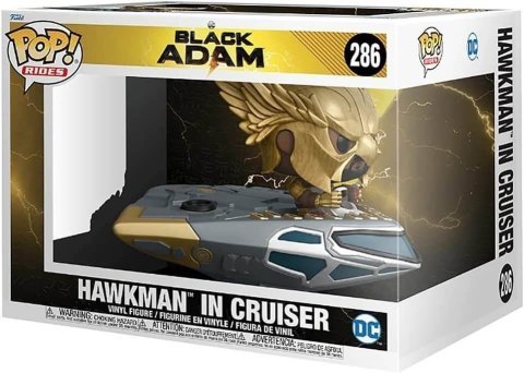 Фігурка Funko DC Black Adam Hawkman in Cruiser Фанко Чорний Адам Людина Яструб 286 - -