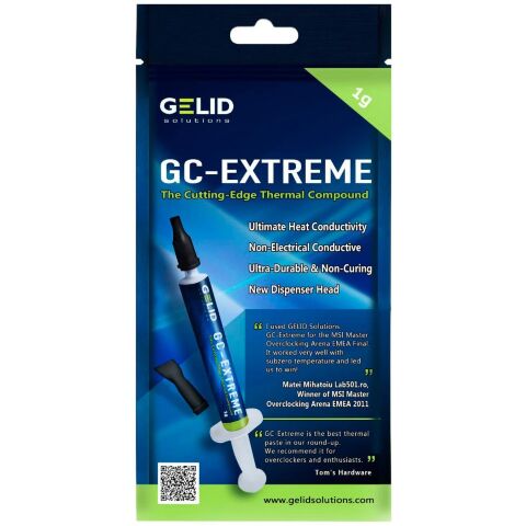Термопаста Gelid Solutions GC-Extreme 1g (TC-GC-03-D) - Нулевой остаток (Feed)  - Нулевой остаток (Feed) 