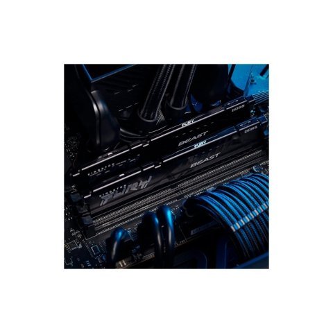 Модуль памяти для компьютера DDR5 32GB (2x16GB) 5200 MHz Beast AM5 Black Kingston Fury (ex.HyperX) (KF552C36BBEK2-32) - Нулевой остаток (Feed)  - Нулевой остаток (Feed) 