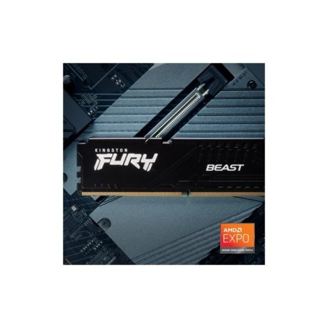 Модуль памяти для компьютера DDR5 32GB (2x16GB) 5200 MHz Beast AM5 Black Kingston Fury (ex.HyperX) (KF552C36BBEK2-32) - Нулевой остаток (Feed)  - Нулевой остаток (Feed) 