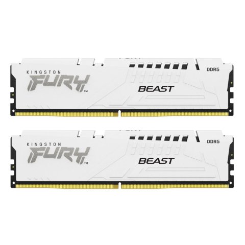 Модуль памяти для компьютера DDR5 32GB (2x16GB) 6800 MHz Beast White EXPO Kingston Fury (ex.HyperX) (KF568C34BWEK2-32) - Нулевой остаток (Feed) - Нулевой остаток (Feed)