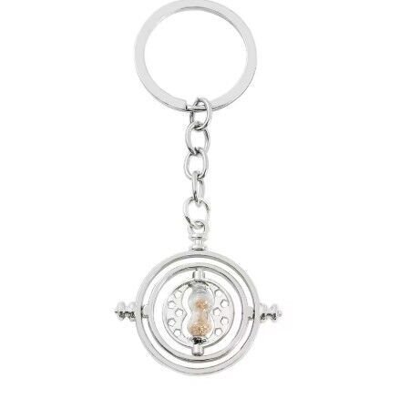 Брелок Harry Potter Time Turner Keychain Маховик часу Гаррі Поттер срібний -   -  