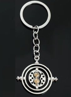 Брелок Harry Potter Time Turner Keychain Маховик часу Гаррі Поттер срібний