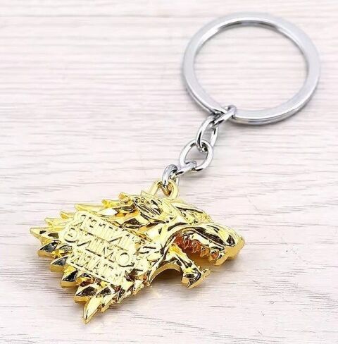 Брелок Game of Thrones Stark Wolf (Winter is Coming) колір gold - -