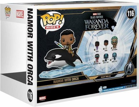 Фігурка Funko Marvel Black Panther Wakanda Forever Namor with Orca Фанко Чорна пантера Немор з косаткой 116 - -