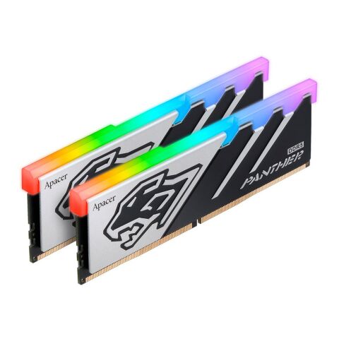 Модуль памяти для компьютера DDR5 32GB (2x16GB) 5600 MHz Panther RGB Apacer (AH5U32G56C5229BAA-2) - Нулевой остаток (Feed) - Нулевой остаток (Feed)