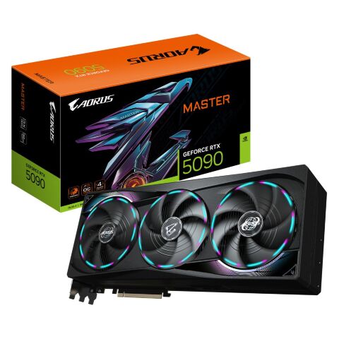 Видеокарта GIGABYTE GeForce RTX5090 32GB AORUS MASTER (GV-N5090AORUS M-32GD) - Видеокарты - Видеокарты