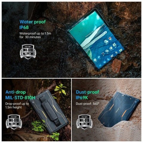 Планшет OUKITEL RT6 10.1" 8/256GB /NFC/ LTE Black (6931940750233) - Нулевой остаток (Feed)  - Нулевой остаток (Feed) 