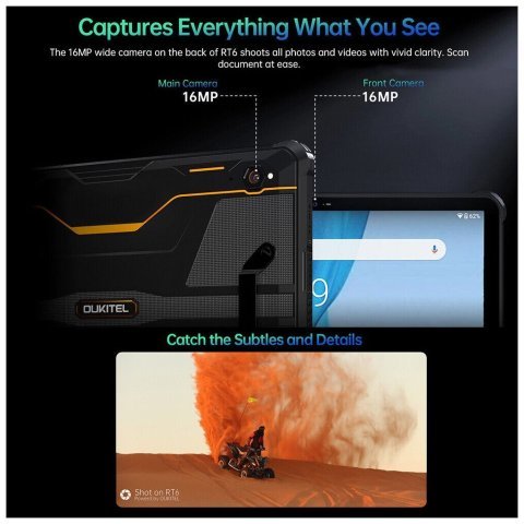 Планшет OUKITEL RT6 10.1" 8/256GB /NFC/ LTE Black (6931940750233) - Нулевой остаток (Feed)  - Нулевой остаток (Feed) 