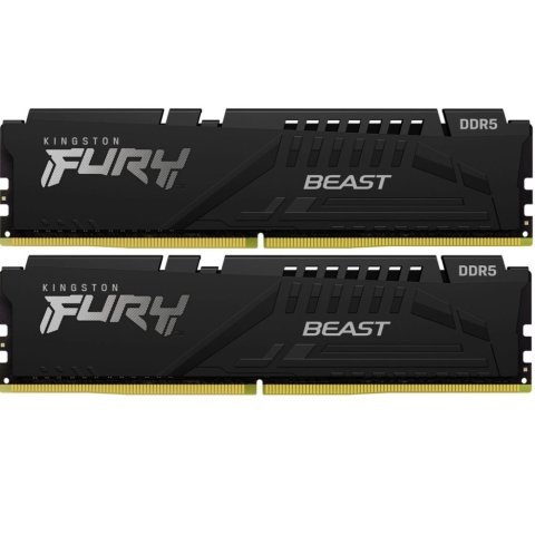 Модуль памяти для компьютера DDR5 64GB (2x32GB) 6000 MHz Beast Black XMP Kingston Fury (ex.HyperX) (KF560C30BBK2-64) - Нулевой остаток (Feed) - Нулевой остаток (Feed)
